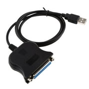 USB to DB25 Parallel LPT Adapter Cable 1284 for Laptop