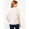 thumbnail image 2 of Free Assembly Women's Ringer Tee with Short Sleeves, Sizes XS-XXXL, 2 of 6