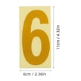 thumbnail image 2 of Greenadscape 5Jgo Sticker Numérico Reflectante Dorado Para Buzones Impermeable Y, 2 of 8