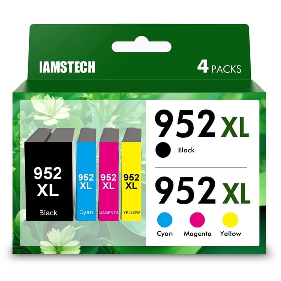 952 XL Ink Cartridge 4 Pack Compatible for HP 952XL Ink 952 XL for HP Officejet Pro 7740 8710 8720 8715 8210 Printer Ink 952 Combo pack