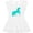 AA-White, variant on Inktastic Aqua Unicorn Girls Toddler Dress