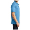 thumbnail image 4 of Yellow Rooster Mens Tall Core Blend Jersey Knit Polo Aquatic Blue LT, 4 of 4