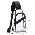 thumbnail image 5 of Tinyat Clear Sling Backpack PVC Clear Waterproof Bag Shoulder Crossbody Bag for Men Women, 5 of 5