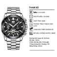 thumbnail image 2 of Men's Watches Luxury Quartz Wristwatch Men Business Casual Watch Fashion Luminous Clock Stainless Steel Waterproof Watch, 2 of 5