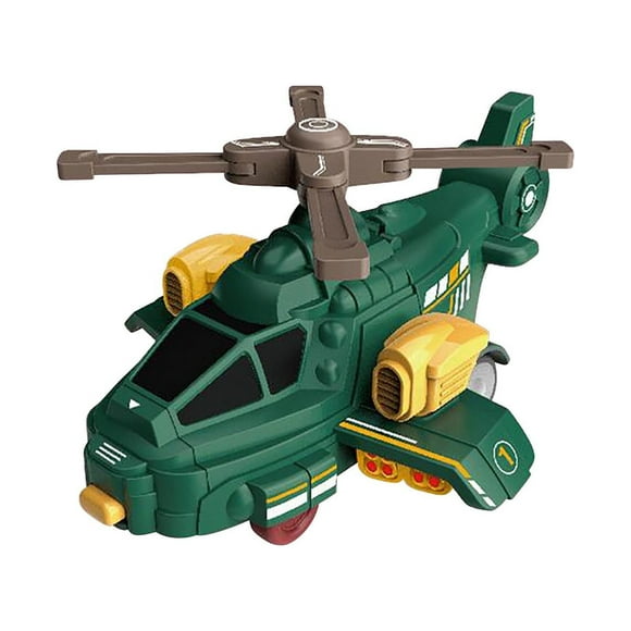 Inertial Collision Deformation Helicopter Turned Into A Robot Plane Taxiing Children Boy Toy Car Birthday Kids Game for Tub Multiplication Board Push Girl Age 2 Metal Tops Retro Toddler Building for