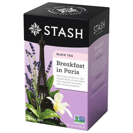 (2 Pack) Stash Tea Breakfast in Paris Black Tea, 18 Ct, 1.2 (Best Tea In Paris)