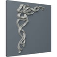 thumbnail image 5 of Ekena Millwork 8 1/4"W x 13"H x 7/8"P Versailles Medium Ribbon with Bow Onlay, Left, 5 of 6