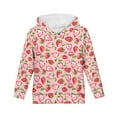 thumbnail image 6 of DISNIMO Strawberry Hoodie Kids Girls Hoodies Pink Pullover Hoodie Kids Hoodie Sweatshirt Girls Hooded Sweatshirts Size 11-13 Junior Girls Hoodie Teen Boy Streetwear Hoodies Childrens Fall Clothes, 6 of 7