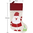 thumbnail image 4 of Decoración navideña para niños Regalos Calcetines Suministros Navidad Santa Muñeco de nieve Oso Calcetín Bolsa de regalo Colgando Fiesta Árbol Decoración Papá Noel WD.WDQZL Hogar, 4 of 5
