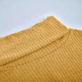 thumbnail image 5 of Womens Turtleneck Dressy Sweater Fall Button Long Sleeve Pullover Sweaters - Cozy Ribbed Knit, Loose Fit Yellow 2XL, 5 of 7