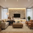 thumbnail image 2 of 3D Styrofoam Wall Panels with Carved Stone Effect Wall Cladding, Set of 9, 48 SqFt, Sandora, 2 of 9
