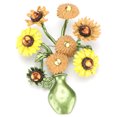thumbnail image 4 of Broche de girasol Pin de solapa florero de planta broches simples accesorio para mujer, 4 of 12