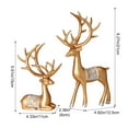 thumbnail image 3 of CarpNettore Deer Sculpture Statue Reindeer Lover Figurine Resin Tabletop Ornament Romantic Couple Miniature Hand Painted Suitable for Gift Giving Home Decoration, 3 of 8