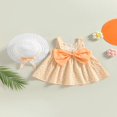thumbnail image 4 of PENGXIANG Bébé Filles Princesse Robe Mignonne Bowknot Robe Douce avec Chapeau, 4 of 9