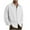 White, variant on Xyxonk Men's Roll Up Long Sleeve Shirt Stylish Button Down Collar T-Shirts Corduroy Fall Winter Collar Long Sleeve Henly Shirts Lightweight Solid Color Shirt Clothing Black 2XL