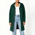 thumbnail image 4 of Nowekniz Women's Zip Up Hoodie, Long Tunic Fleece Sweatshirt Jacket, Long Sleeve Casual Fall Outerwear Coat with Pockets, 2026 Trendy Fall Outfits, 4 of 5