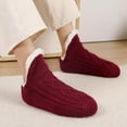thumbnail image 2 of Unisex Fluffy Fuzzy Warm Slipper Socks for Men Women, Thick Fleece Lined Non-Slip Socks For Indoor Floor, 2 of 4