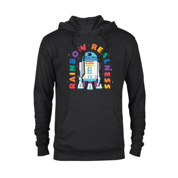Star Wars Pride R2-D2 Rainbow Realness - Pullover Hoodie for Adults - Customized-Black