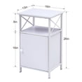 thumbnail image 6 of VECELO 3-Piece Bedroom Set Full Size Metal Bed Frame and 2 White Nightstand, 6 of 9
