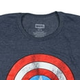 thumbnail image 3 of Marvel Captain America T Shirt Mens Distressed Shield Short Sleeve Graphic Tee, 3 of 3