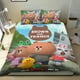 thumbnail image 1 of Brown y Amigos Conjunto de sábanas temático, trío de piezas, cómodo y amigable con la piel, diseño único, regalo de decoración para el hogar para familiares, amigos y fans,140cm *210cm, 1 of 6