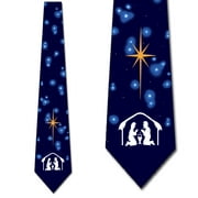 Religious Christmas Ties Nativity Neckties Men Manger by Three Rooker