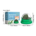 thumbnail image 3 of Mint Flavored Spinning Ball Cat Toy - Interactive Chew Resistant Rotating Fun Play for Indoor Cats, Kitten Enrichment Teaser Toys with Catnip Alternatives (1-Pack), 3 of 6