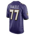 thumbnail image 3 of Men's Nike Daniel Faalele Purple Baltimore Ravens Player Game Jersey, 3 of 4