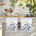 thumbnail image 4 of Spring Flowers Kitchen Towels Set of 4, Vintage Blue Floral Leaves Birds Rustic Plants Absorbent Dish Towels for Kitchen, Microfiber Hand Towel, Quick Drying Tea Towel for Cleaning Dishcloths, 4 of 7
