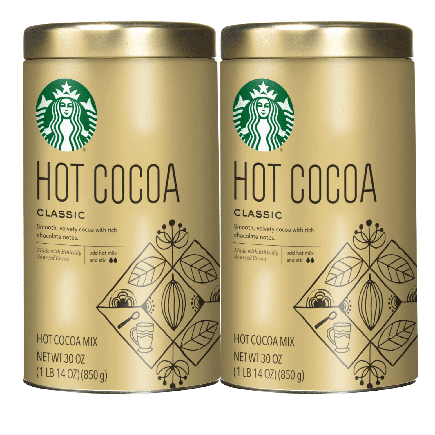 Starbucks Classic Hot Cocoa, Made with Ethically Sourced Cocoa, Smooth