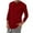 Red, variant on gbyLJF Mens Long Sleeve Shirts Quarter Button Down Round Neck Blouse Flexible Solid Color Casual Tops with Pocket