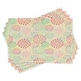 thumbnail image 1 of Ambesonne Colorful Place Mats Set of 4, Flowers Polka Dots, Standard Size, Multicolor, 1 of 6