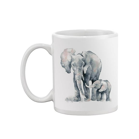 Elephant Mother And Baby Mug - SPIdeals Designs,