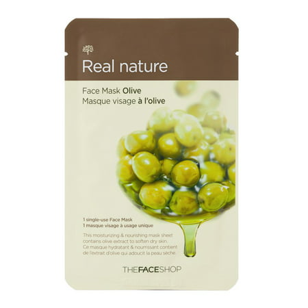 The Face Shop Real Nature Olive Face Mask (Best Olive Oil Brand For Skin)