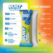 BUILT Bar Sour Puff Protein Bars, Variety Pack, Gluten Free, Sour Candy Snacks - 12ct