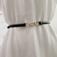 thumbnail image 5 of Surrme Ceintures Ajustables en Cuir PU pour Femmes Fines Boucle Dorée, 5 of 5