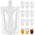 thumbnail image 1 of 100pcs Freestanding Beverage Bags Disposable Juice Bags Portable Juice Pouches, 1 of 4