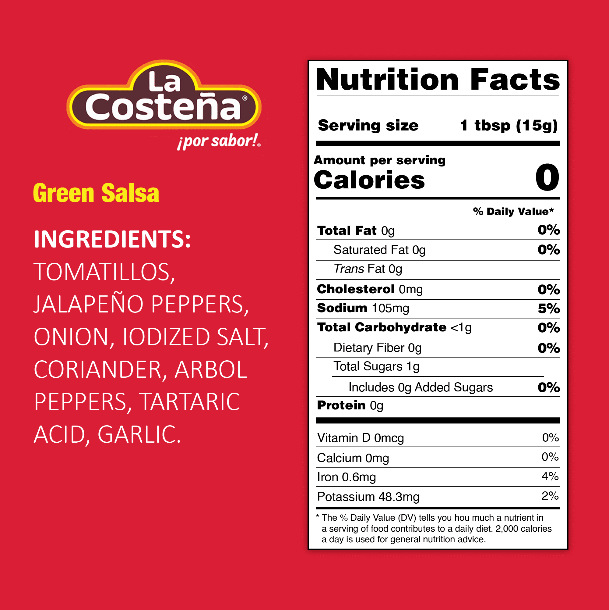 (12 pack) La Costeña Green Salsa Verde Tomatillo Sauce, 16.7 oz