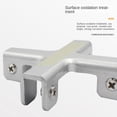 thumbnail image 3 of Glass New T-cross Aluminum Alloy L-type Reinforcement Fixing Clip Angle Corner Code Glass Clip Corner Guard 8-10MM COLD ROLLED STEEL - HALF ROUND, 3 of 8