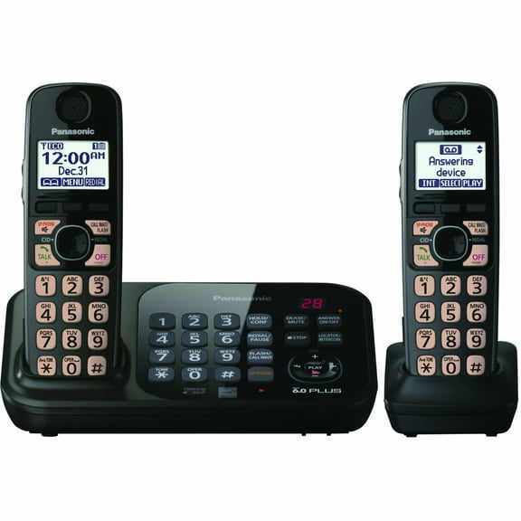 NEW! Expandable Digital Cordless Answering System with 2 Handsets