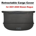 thumbnail image 2 of Fit 2021-2026 Nissan Rogue Retractable Cargo Cover for 2021 2022 2023 2024 2025 2026 Nissan Rogue SUV Accessory Rear Trunk Privacy Shield Shade, Black, 2 of 7