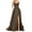 Brown, variant on Elainilye Fashion Wedding Guest Dresses for Women Solid Color Off Back Strap Long Dress Slim Off Shoulder Evening Dress,Blue