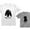 Papa White / Baby Gray, variant on Baby & Papa Bear Men's T-Shirt & Infant Shirt Set Father & Son Matching Set Papa White Medium / Baby Gray 6M