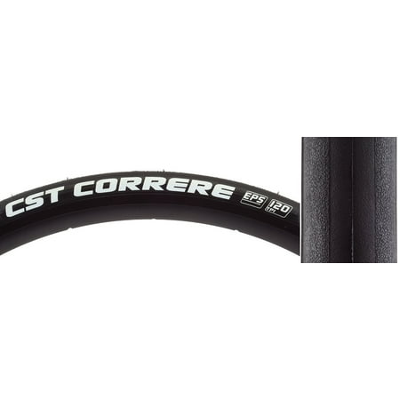 Correre Tire Cstp Correre 700x25 Bk/bk Fold Dc/eps, Road 700x25 622 Fold Belted Bk/Bsk 130 315 120 DC/EPS By Cst