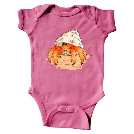 

Inktastic Cute Hermit Crab on Beach Gift Baby Boy or Baby Girl Bodysuit
