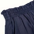thumbnail image 5 of JIAYUE Women's Shorts Casual Loose Fit Everyday Wear Comfortable Relaxed Solid Color Lace Hem Elastic Waist For Spring Summer Autumn Breathable Female Bottoms, 5 of 6