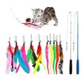 thumbnail image 1 of Varita retráctil JIARON Feather Cat Toy con 10 piezas de repuesto, 1 of 7