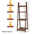 thumbnail image 2 of Costway 4-Tier Folding Flower Stand Rack Wood Plant Storage Display Shelf Multipurpose, 2 of 10