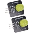 thumbnail image 3 of HUGFEGWE 10Pcs 10mm 3. 3V-5V LED Module Light Board Chip Bulb for Home DecorationPerfect for Creating Ambient Lighting LED Segment Displays (MRB050C Yellow) U2537-7176, 3 of 9
