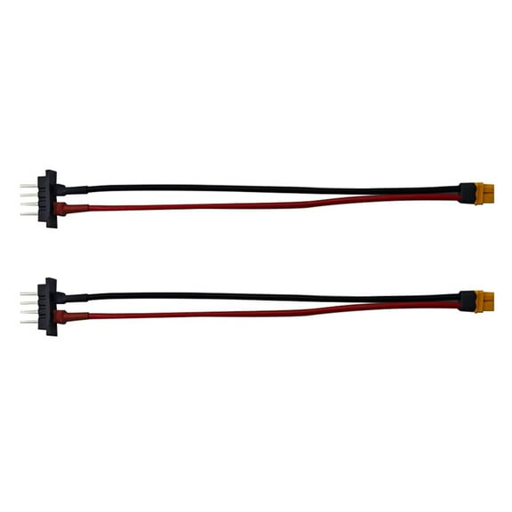 2Pcs Battery Discharge Connector 4Pin Male XT60 Female Ebike Cable for Hailong 1-2/G80 E-Bike Cycling Parts